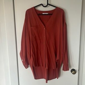 Mango xs long sleeve dress shirt